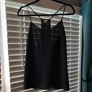 J. Crew Factory Black Sleeveless Backless Camisole